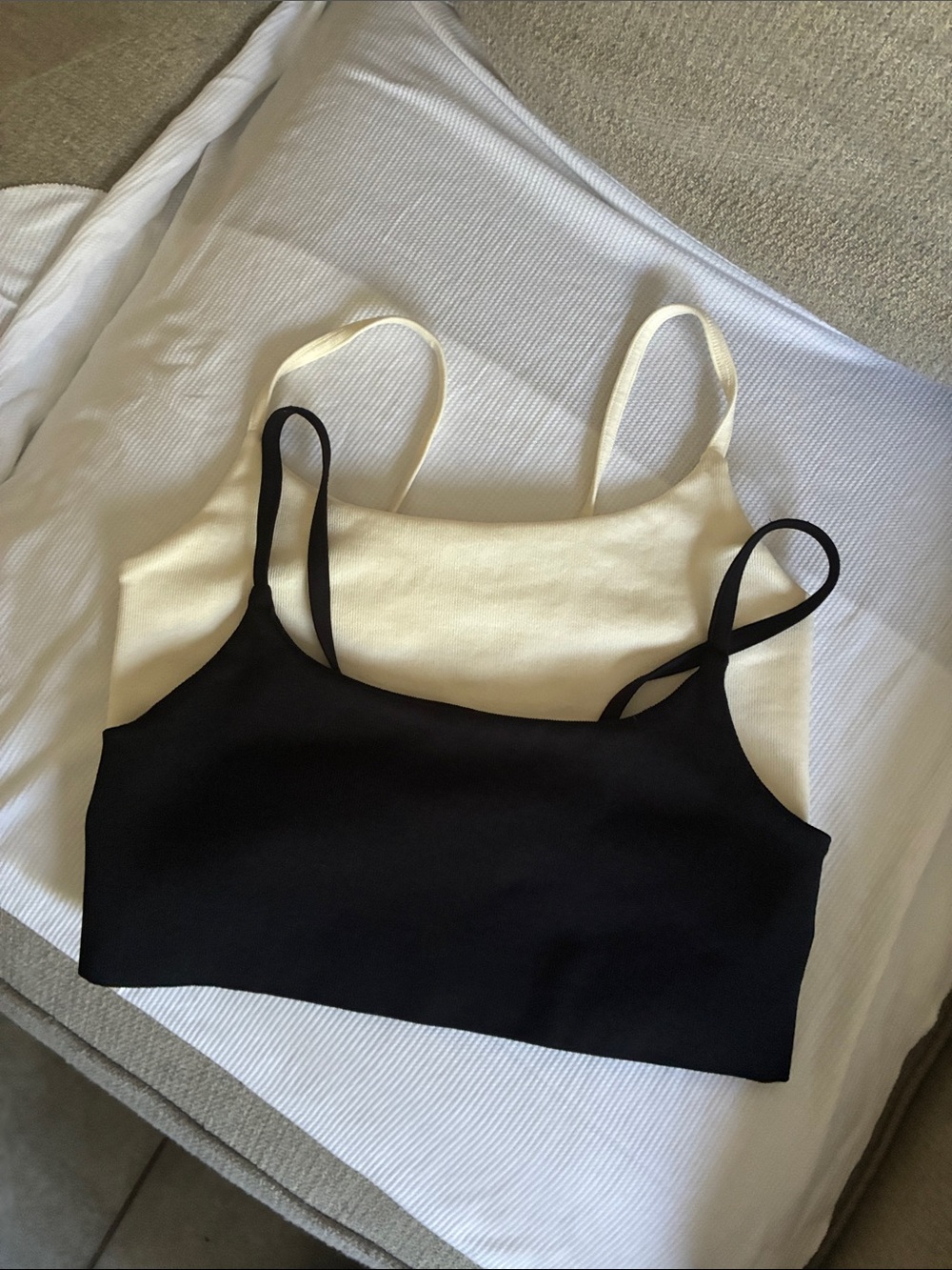 Seamless Bandeau Duo Pack - Black & Cream